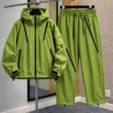 Apex Technical Shell Tracksuit – Electric Lime