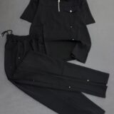 The Onyx Utility Quarter-Zip Set (Jet Black)