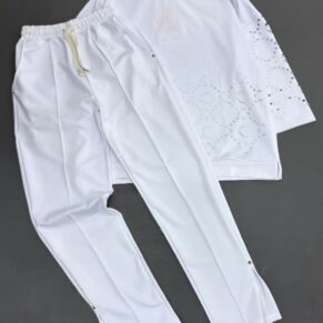 The Zenith Laser-Cut Lounge Set (Optic White