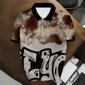 The Urban Earth Polo (Brown/Tan Graffiti)