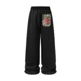 Digital Camo Accent Sweatpants (Black)