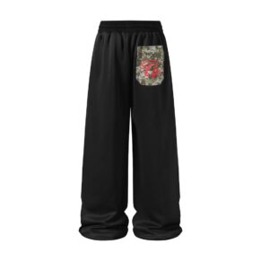 Digital Camo Accent Sweatpants (Black)