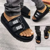 UGG Black Utility Slides