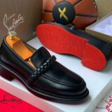 Premium Leather Braided Strap Loafers