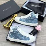 Numeriś Atelier Thrashed Denim High-Top Sneakers