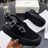 Alexander McQueen Black Suede Sandals