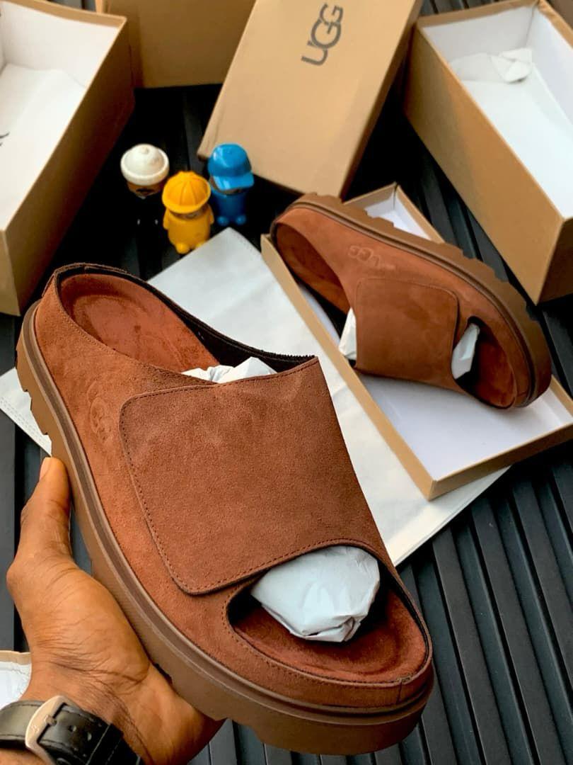 The UGG GoldenCoast Suede Slide in Moss Green - Image 3