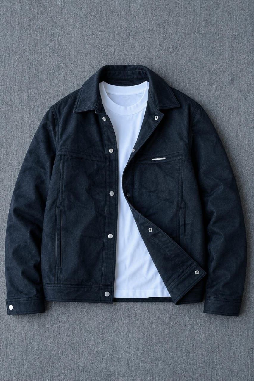 Premium Navy Blue Corduroy Cardigan Jacket