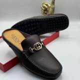 Brown Gucci Slip-On Loafers