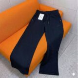 Black Jogger-Style Pants
