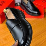 Classic Luxe Black Penny Loafers